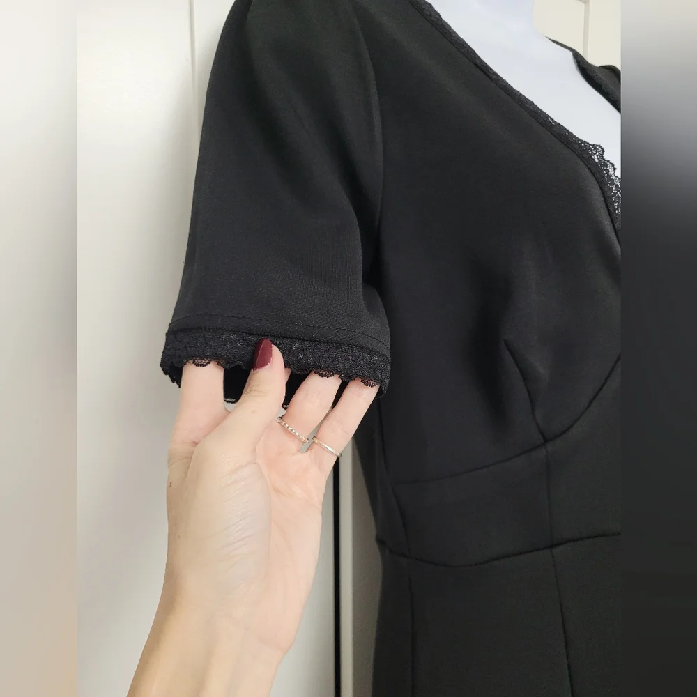 NWOT Rare Sexy Collectif Vega Lace Mini Dress Pinup Goth Date Night - Picture 13 of 13